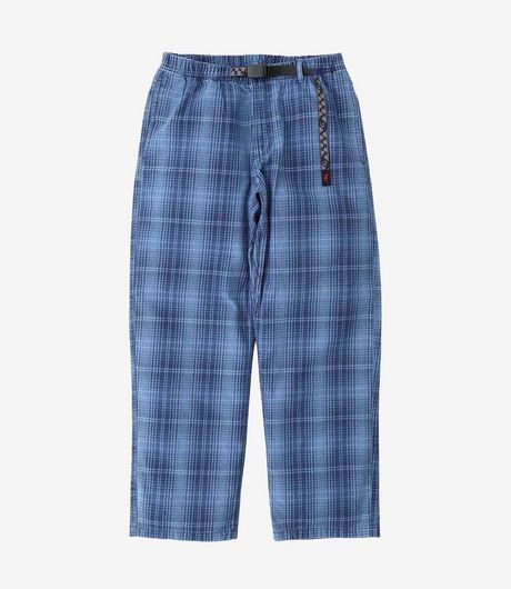 Gramicci O.G. Denim Plaid Pant Indigo Checkered Plaid