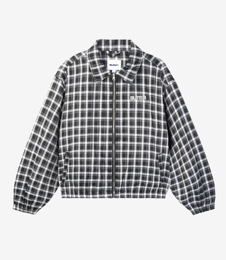 Butter Goods Plaid Harrington Jacket Black