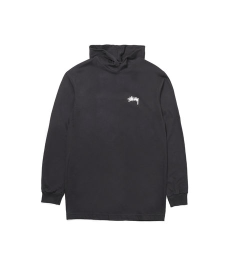 Stussy Original Stock LS Hood Tee Black