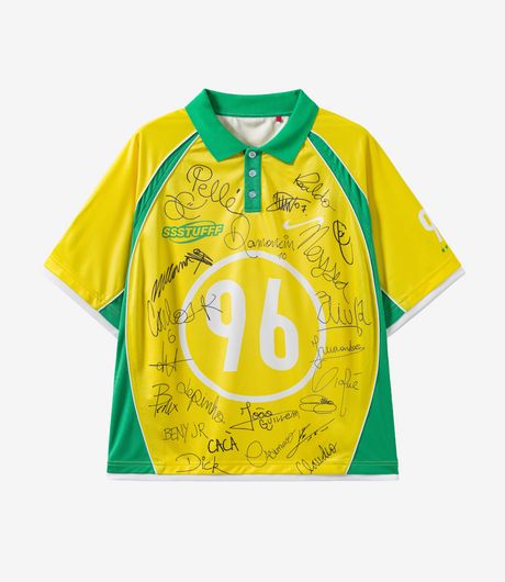 SSSTUFFF Not Brazil Football Jersey Yellow