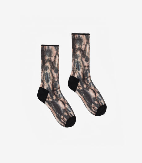 Gramicci Tie Dye Crew Socks Brown/Green