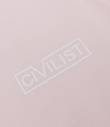 Civilist Block Logo Tee Light Pink