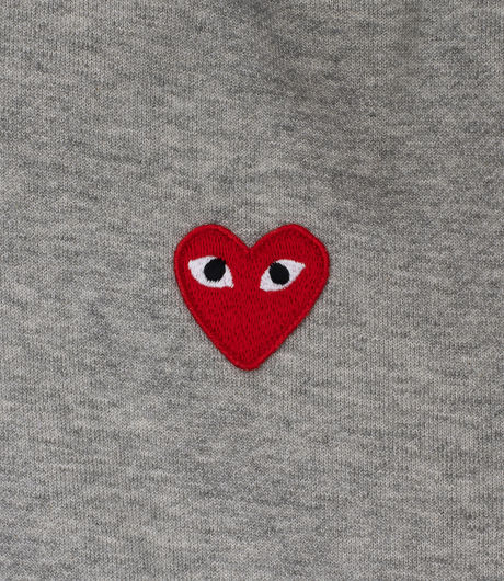 Comme des Garçons Play Pullover Hoodie Grey Heather