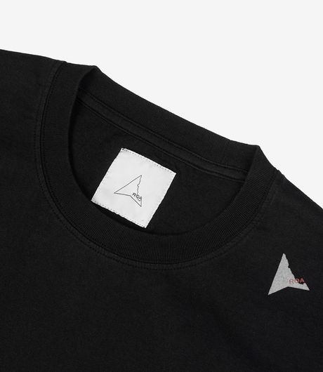ROA Logo T-Shirt Washed Black