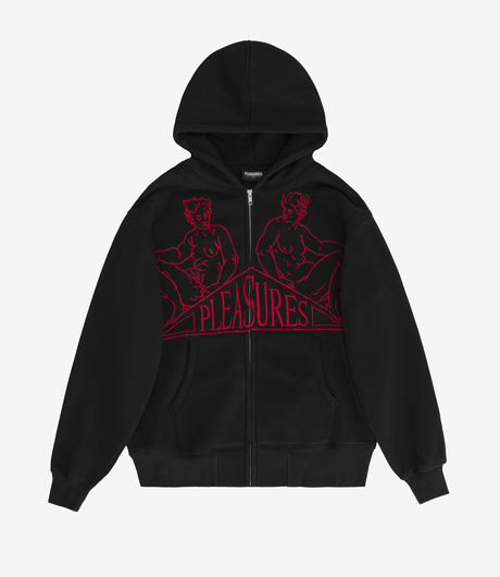Pleasures Squeeze Zip Up Hoodie Back