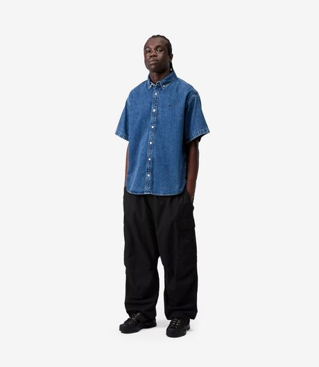 Carhartt WIP Jet Cargo Pant Columbia Ripstop Black Rinsed