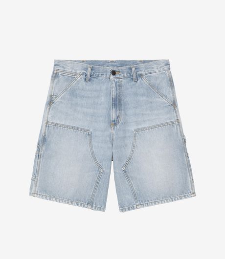 Carhartt WIP OG Double Knee Short Smith Denim Blue Heavy Worn Bleached