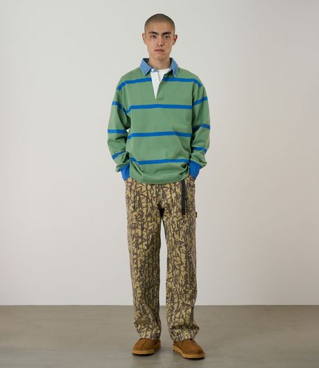 Gramicci Langdon Rugby Shirt Olive/Blue