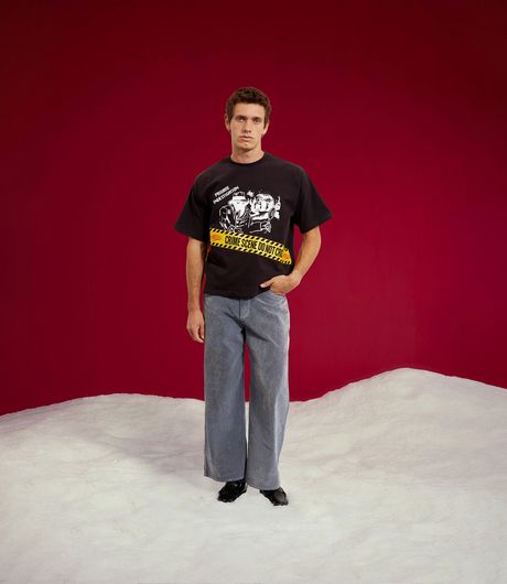 SSSTUFFF Do Not Cross Tee Black