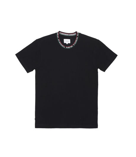 Canal New York Deco Collar Pique Tee Black/Multi