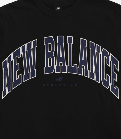 New Balance Uni-ssentials Warped Classics Cotton Jersey T-Shirt Black