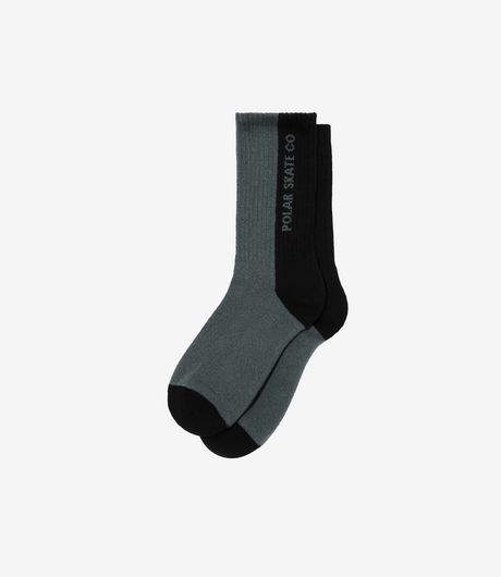 Polar Skate Co 50/50 Rib Socks Black