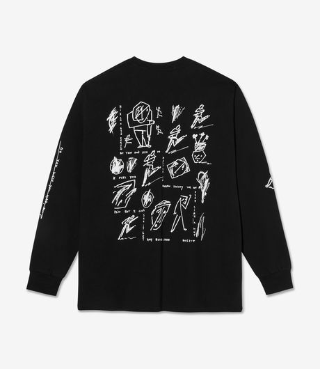 Polar Skate Co Sad at Times LS Tee Black