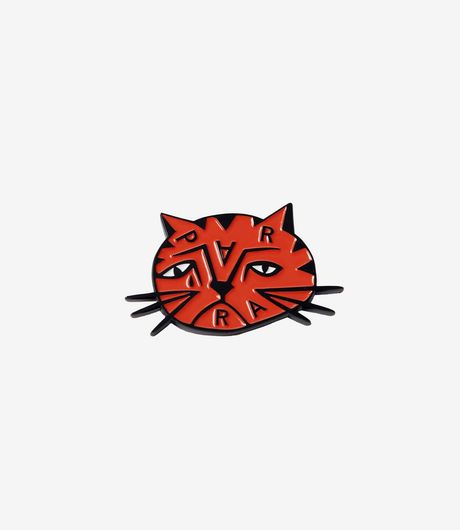 by Parra Sad Cat Enamel Pin Orange