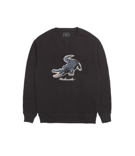 Maharishi Alligator Crew Sweat Black