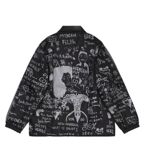 Fucking Awesome Distortion Coaches Jacket Black