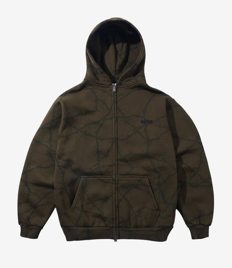 Butter Goods Wired Zip-Thru Hood Fudge