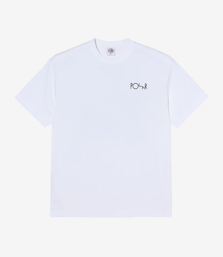 Polar Skate Co Martas Roses Fill Logo Tee White