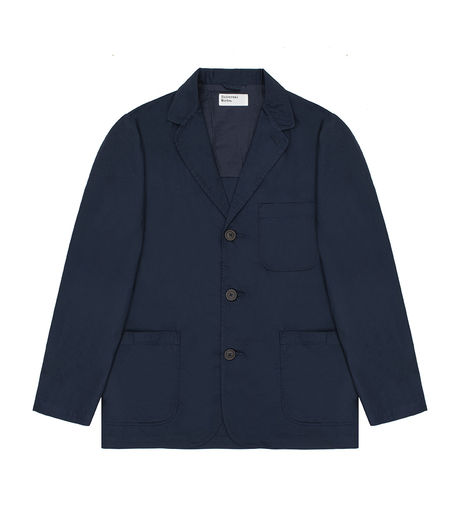 Universal Works Three Button Jacket Fine Twill Navy