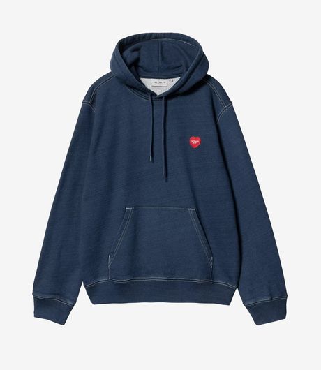 Carhartt WIP Hooded Ingo Sweatshirt Dark Blue Garment Dyed