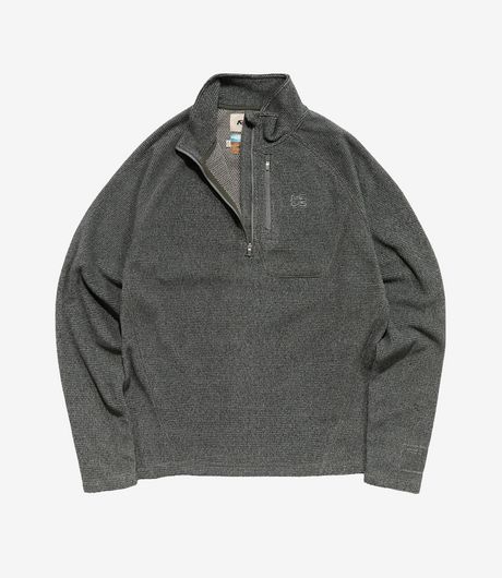Reese Cooper Outdoor Supply Sequoia Quarter Zip Textured Fleece Ash