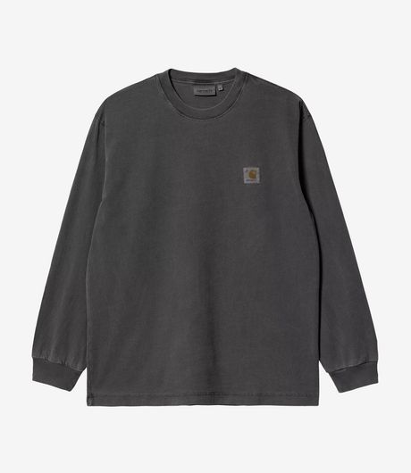 Carhartt WIP L/S Vista T-Shirt Black Garment Dyed