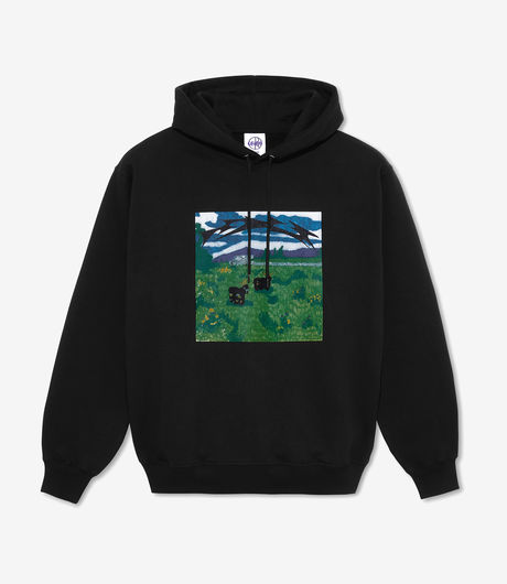 Polar Skate Co Dave Hoodie Meeeh Black