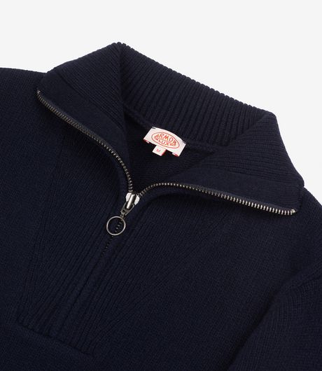 Armor-Lux Heritage Trucker Neck Sweater Navy