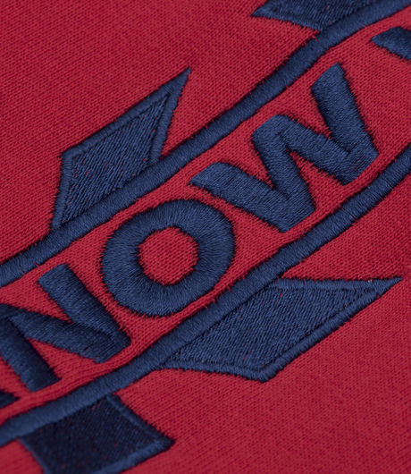 Know Wave x Black Dice Service Sector Embroidered Crew Sweat Red