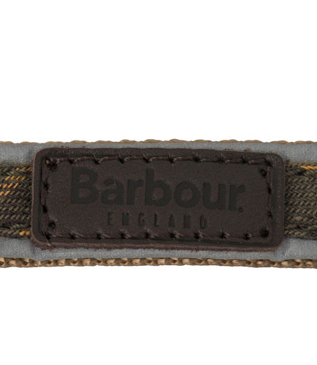 Barbour Reflective Tartan  Dog Collar Classic Tartan