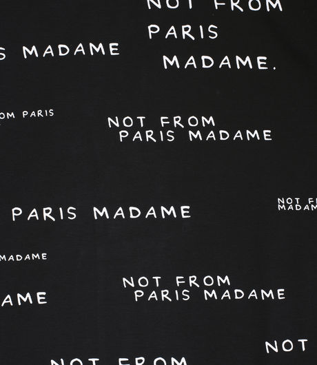 Drôle de Monsieur Slogan Oversize Tee Black