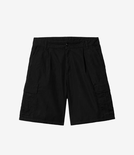 Carhartt WIP Cole Cargo Short Lane Poplin Black Rinsed
