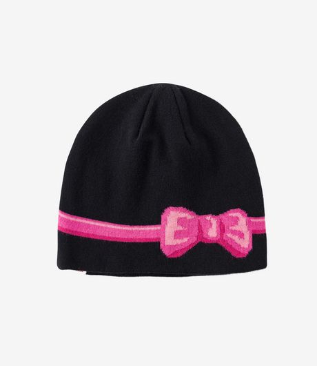 SSSTUFFF Bow Beanie Black
