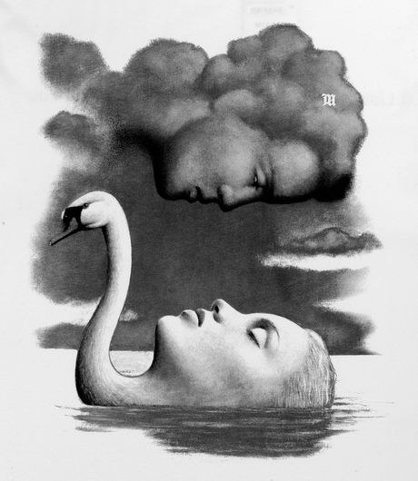 MISBHV La Donna Del Lago T-Shirt White/Black