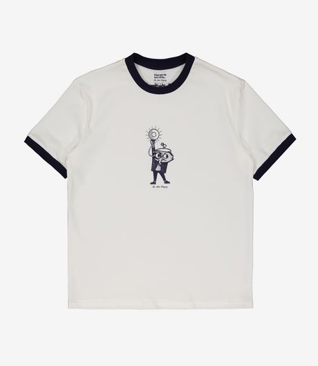 The Loose Company Flash Ringer T-Shirt White/Navy