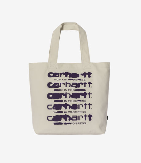 Carhartt WIP Canvas Graphic Tote Large Ink Bleed Print Wax
