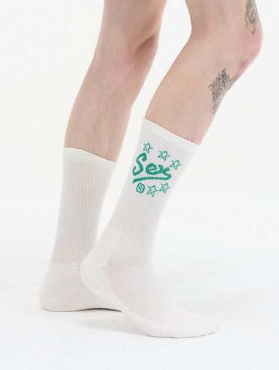 Carne Bollente Shocks Socks White
