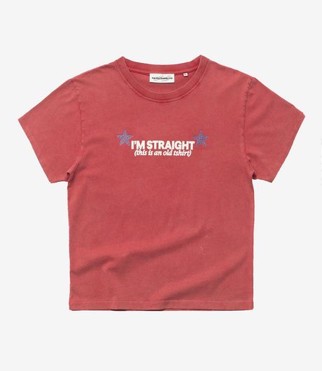 Carne Bollente Straight Up Gay T-Shirt Off-Red