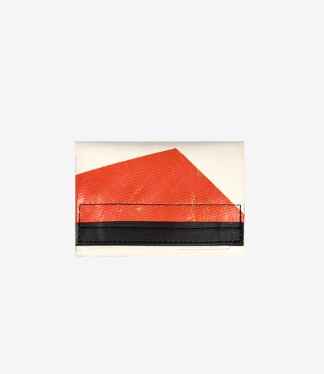 Freitag F50 E.T. Small Wallet White/Orange