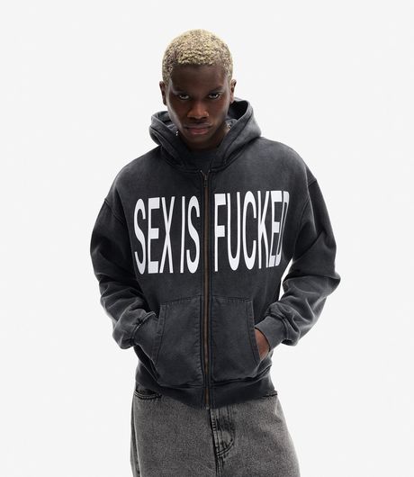 Carne Bollente Censor Me Baby Hoodie Off-Black 
