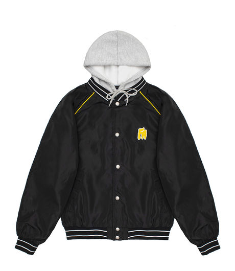 Fucking Awesome Okayama Hooded Bomber Black/Grey Heather