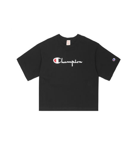 Champion Reverse Weave Woman Script Logo Maxi Tee Black