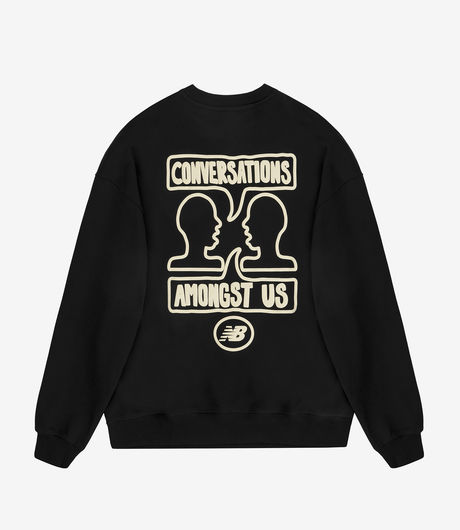 New Balance 'Conversations Amongst Us' Terry Fleece Crew Black