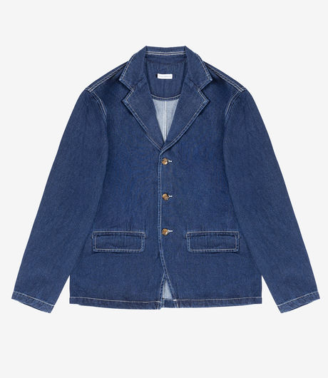 Pop Trading Company Hewitt Suit Jacket Rinsed Denim