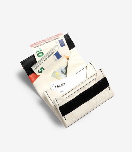Freitag F50 E.T. Small Wallet White/Orange