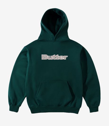 Butter Goods Ripstop Logo Applique Pullover Hood Forest