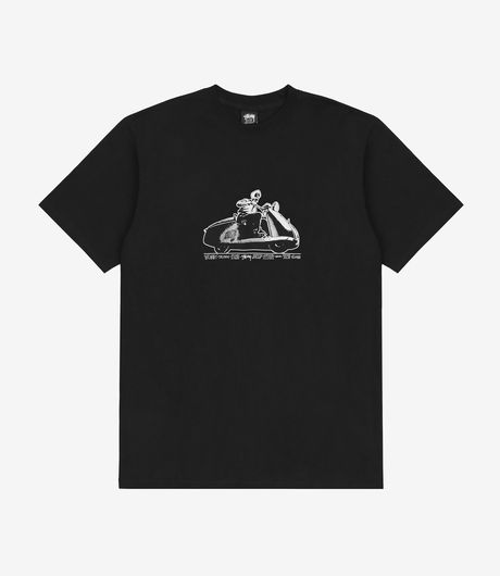 Stussy Skull Scooter Tee Black