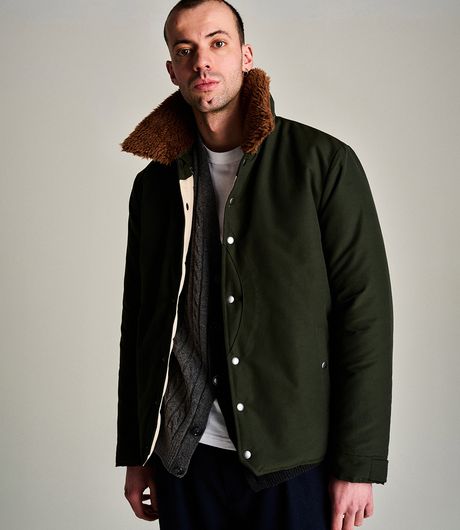 POP Trading Company Padded Jacket Duffel Green