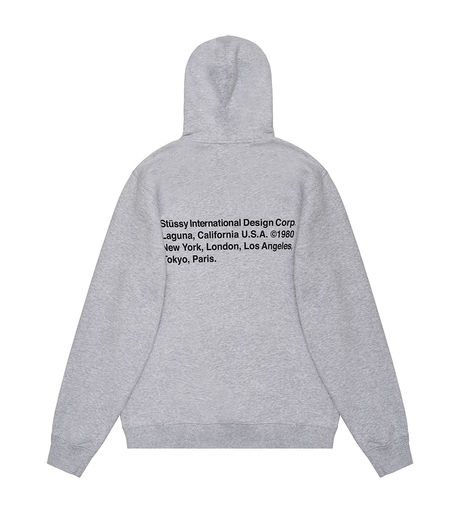 Stussy 8 Ball Corp. Hood Ash Heather