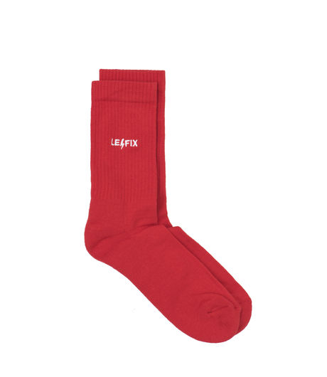 Le Fix Logo Tennis Socks Red